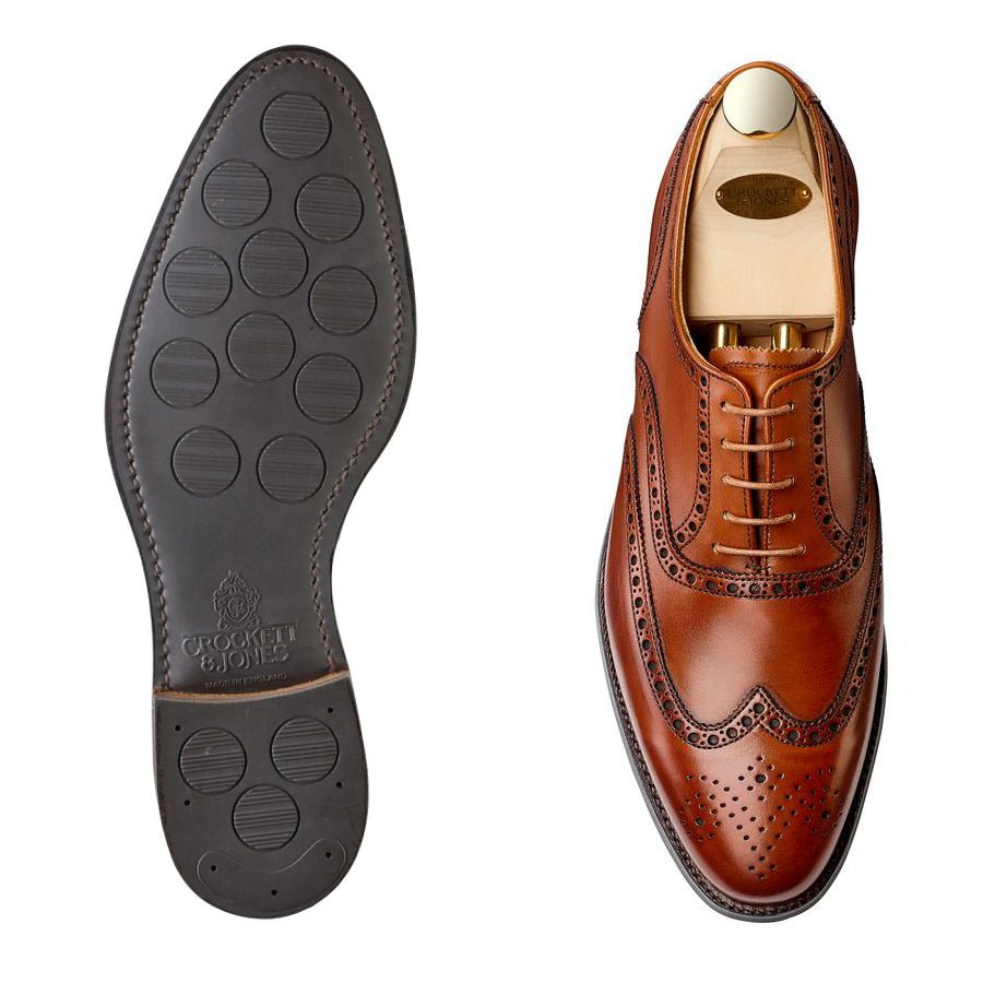 Crockett & Jones – Oxford Men's Shoes, Full Brogue in Brown